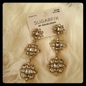 NWT Three Tier Bling Earrings